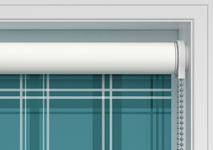 Montrose (Blackout), Tartan Teal - Twist&Fit Roller Blind - Image 10